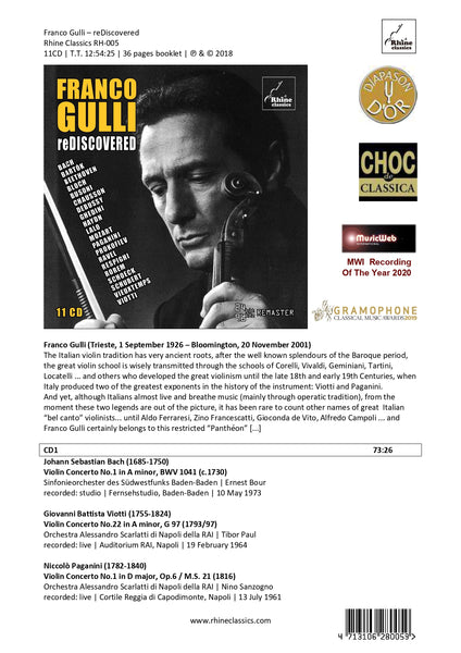 RH-005 | 11CD | FRANCO GULLI | reDiscovered