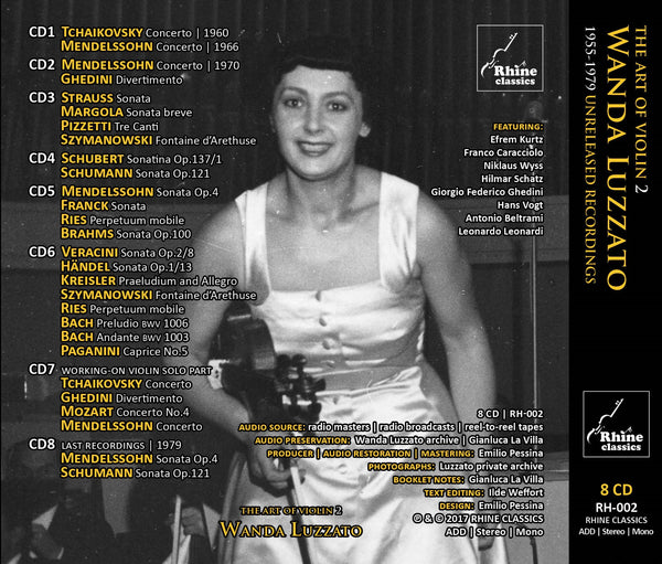 RH-002 | 8CD | WANDA LUZZATO - complete private archive tapes