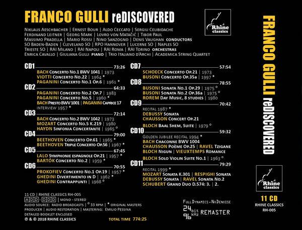 RH-005 | 11CD | FRANCO GULLI - reDiscovered