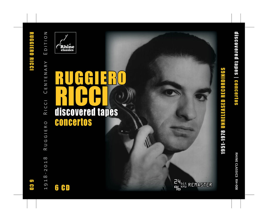 RH-008 | 6CD | RUGGIERO RICCI ① | Concertos – Rhine Classics