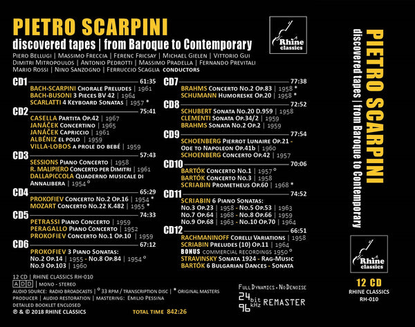 RH-010 | 12CD | PIETRO SCARPINI ② | from Baroque to Contemporary