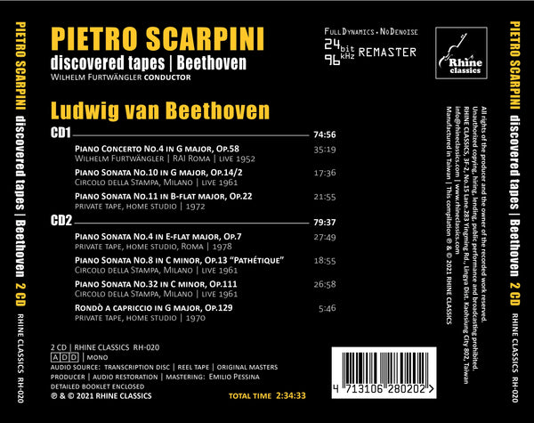 RH-020 | 2CD | PIETRO SCARPINI - Beethoven